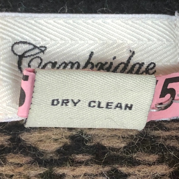 Cambridge Dry Goods Tan and Black Zip Front Cardigan Sweater Medium - Picture 6 of 6